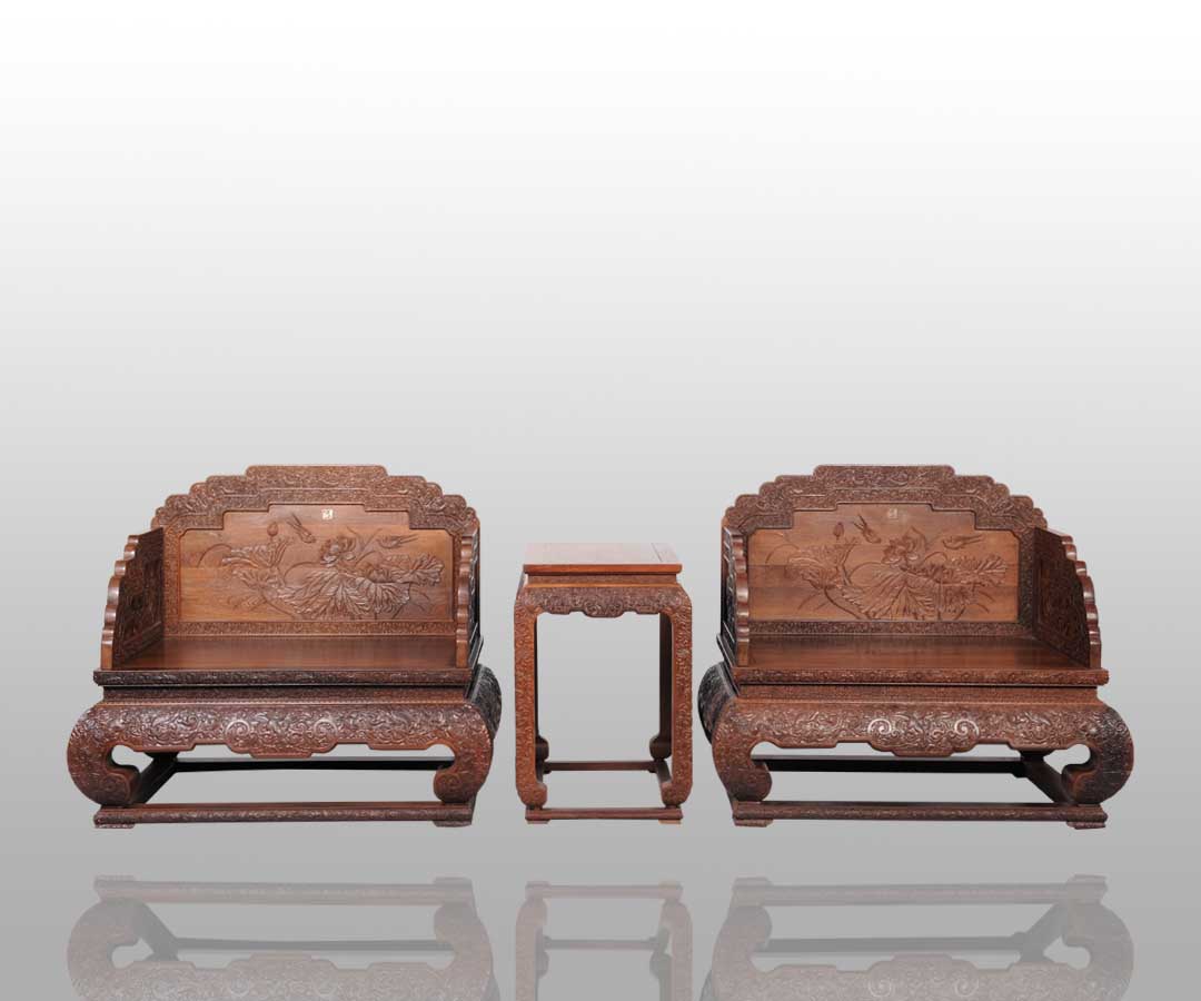 荷花宝座三件套