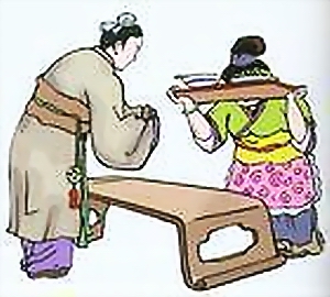 家具的文化记忆:举案齐眉 案非桌_趣闻乐事