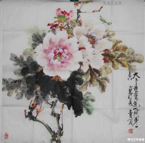 国画牡丹画家陈荫兰 其人其画_绘画