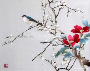 粤绣两大流派异同_刺绣