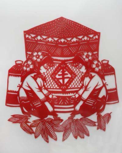 线条流畅,刻画精细的天津剪纸_剪纸