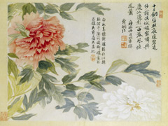 山水花鸟图册之牡丹