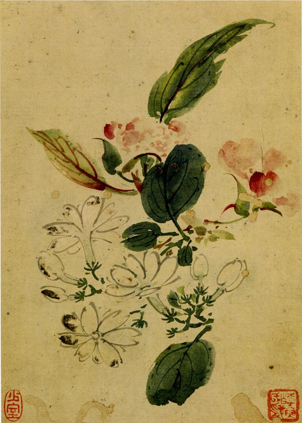 李寅 画折枝杂卉_图案贴图_连天红(福建)家具有限公司