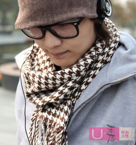 圣诞约会装时尚男士围巾搭配_服饰