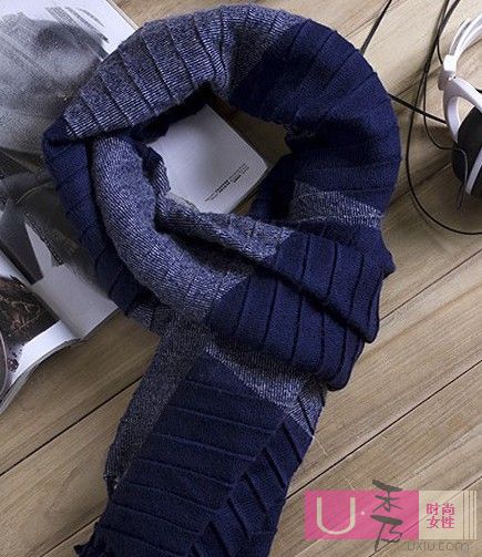 圣诞约会装时尚男士围巾搭配_服饰