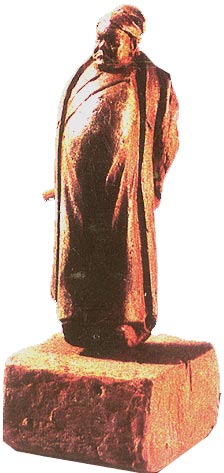 泥塑蒋门神像_雕塑