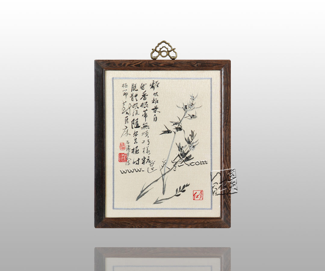 兰竹图册之画兰花