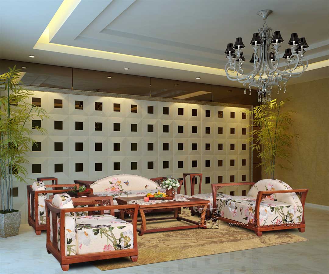 之间安透雕西番莲纹角牙