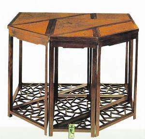 创意家具七巧桌 可像七巧板变形[图]